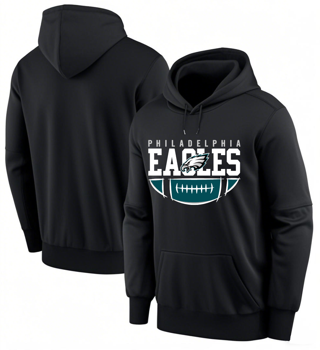 Men 2025 Philadelphia Eagles black hoodie style 15->philadelphia eagles->NFL Jersey